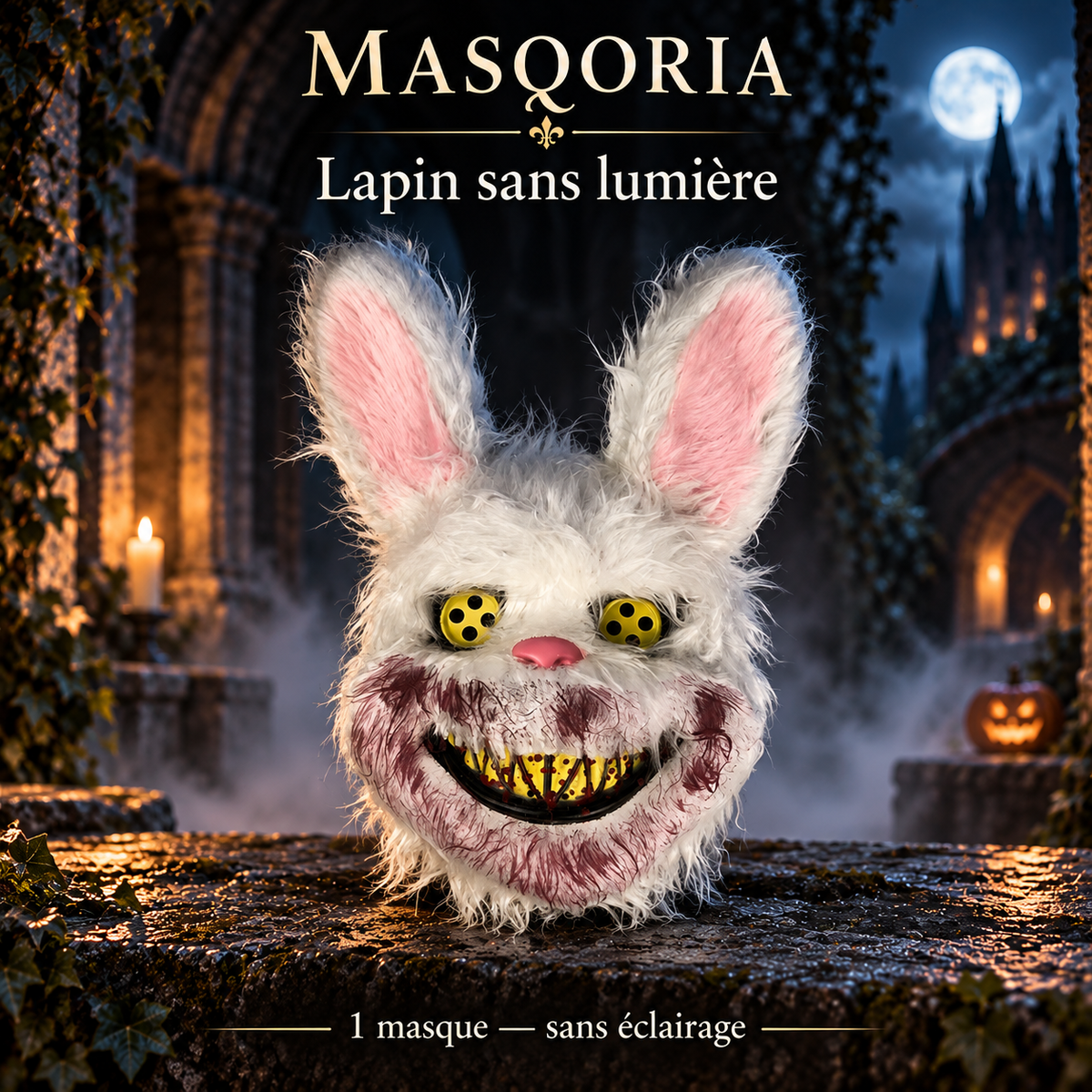 Masque d’Horreur Halloween Lapin ou Ours – MASQORIA