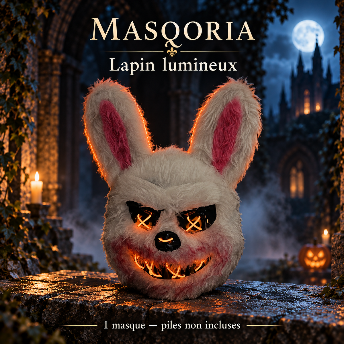 Masque d’Horreur Halloween Lapin ou Ours – MASQORIA